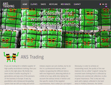 Tablet Screenshot of ans-trading.be